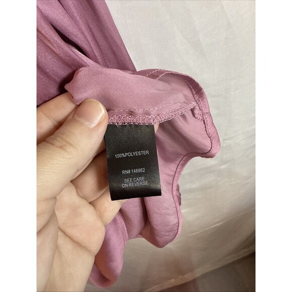 Torrid Long Sleeve Blouse Dusty Rose Size 4XL Preowned - Picture 11 of 12